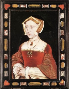  Jan Lienzo - Retrato de Jane Seymour Renacimiento Hans Holbein el Joven